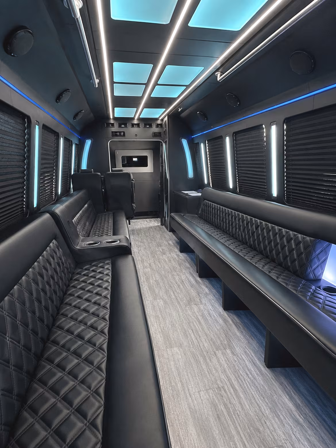 Tampa Bachelor & Bachelorette Transportation party bus interior