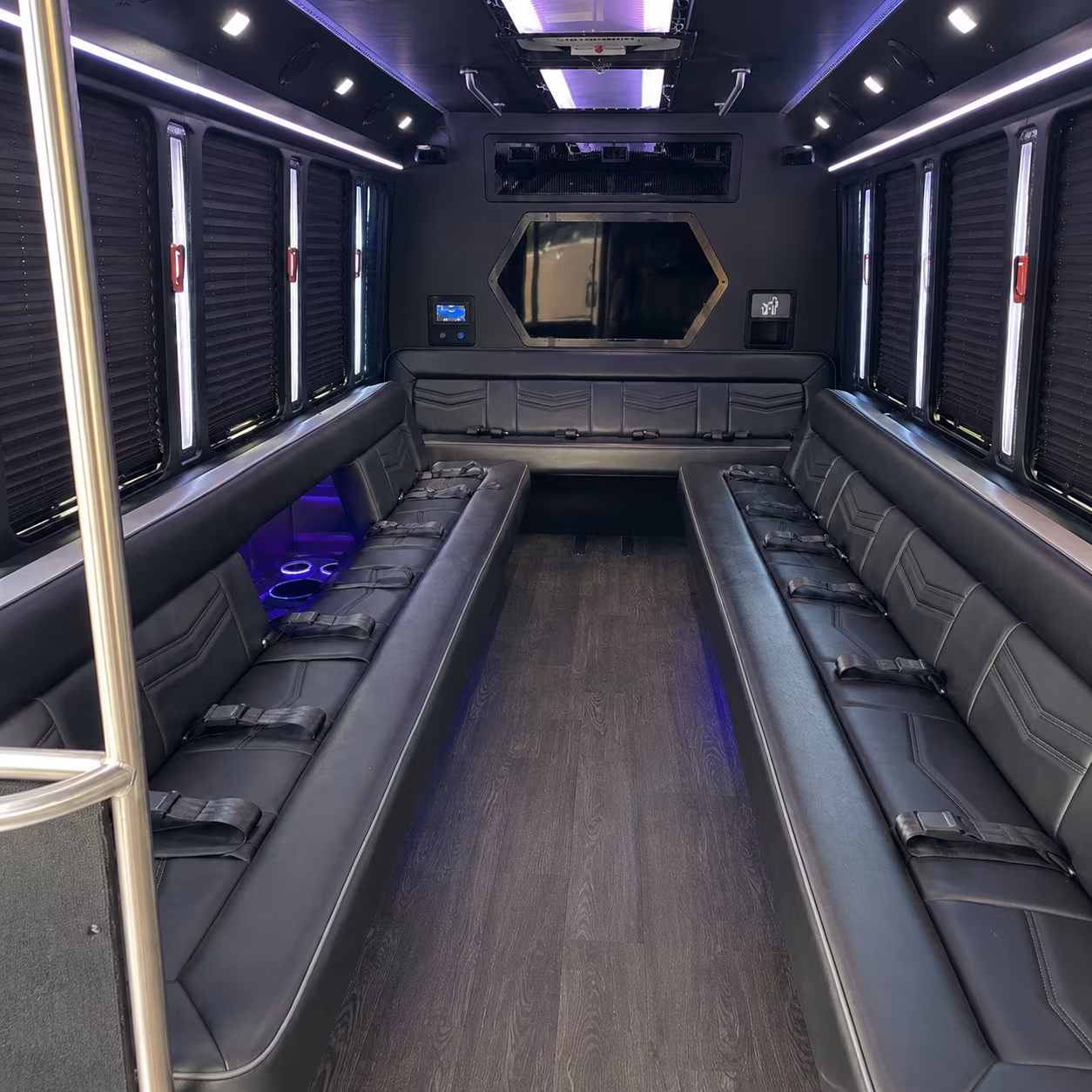 Tampa Birthday, Sweet 16, & Quinceañera Transportation party bus exterior
