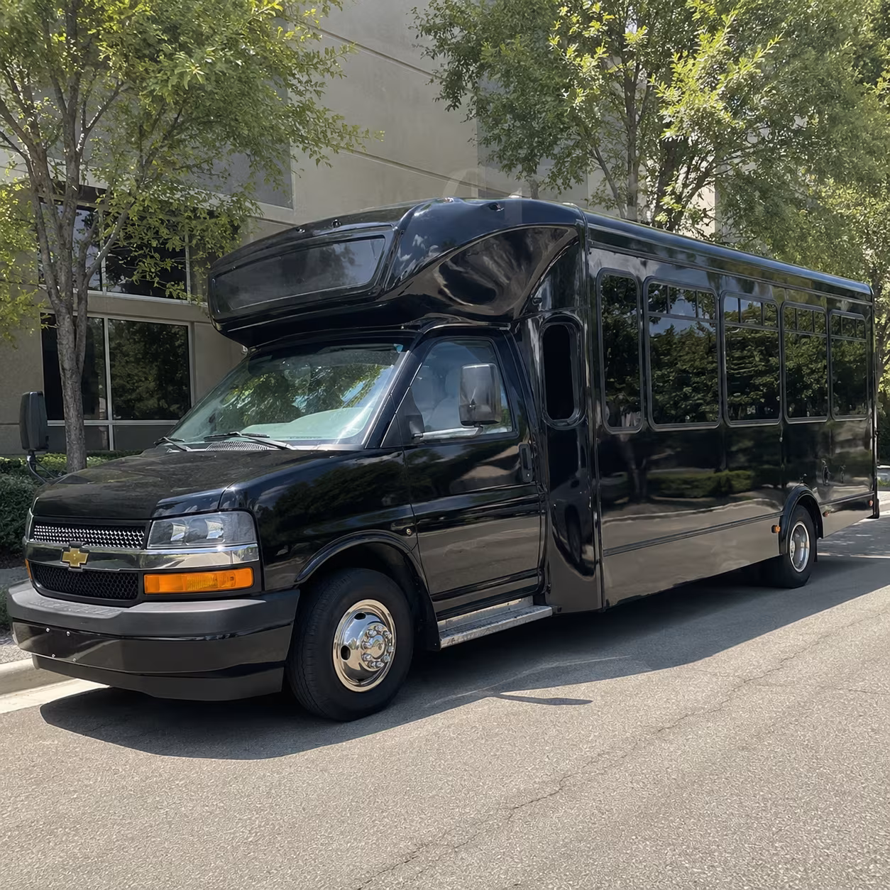 Tampa Private Event Transportation party bus exterior