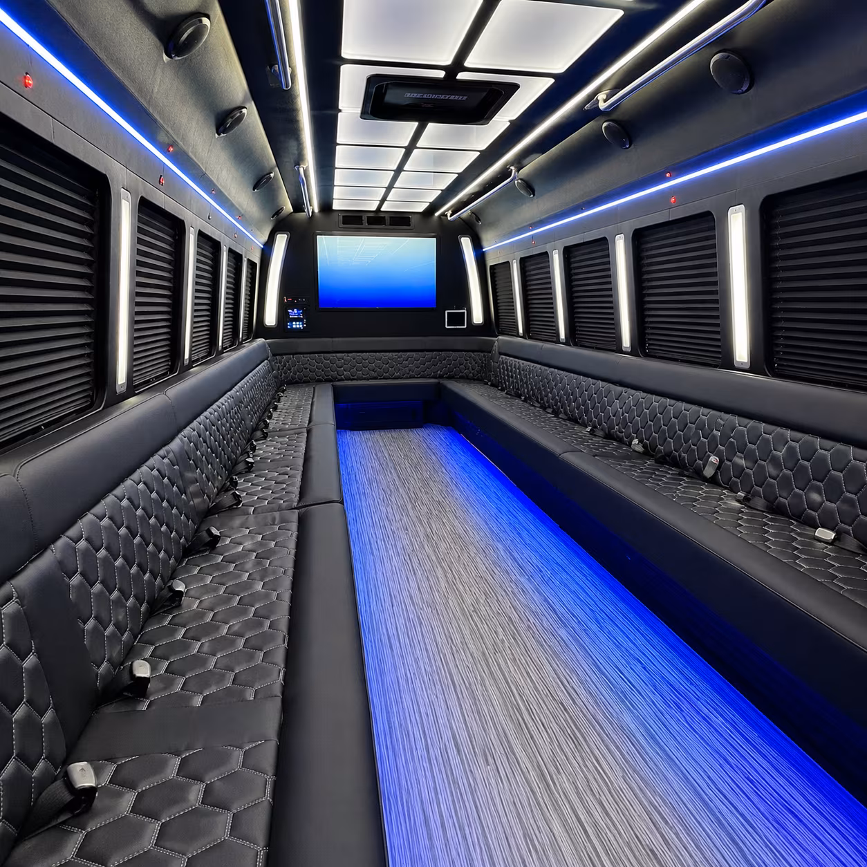 Tampa Private Event Transportation onboard seating