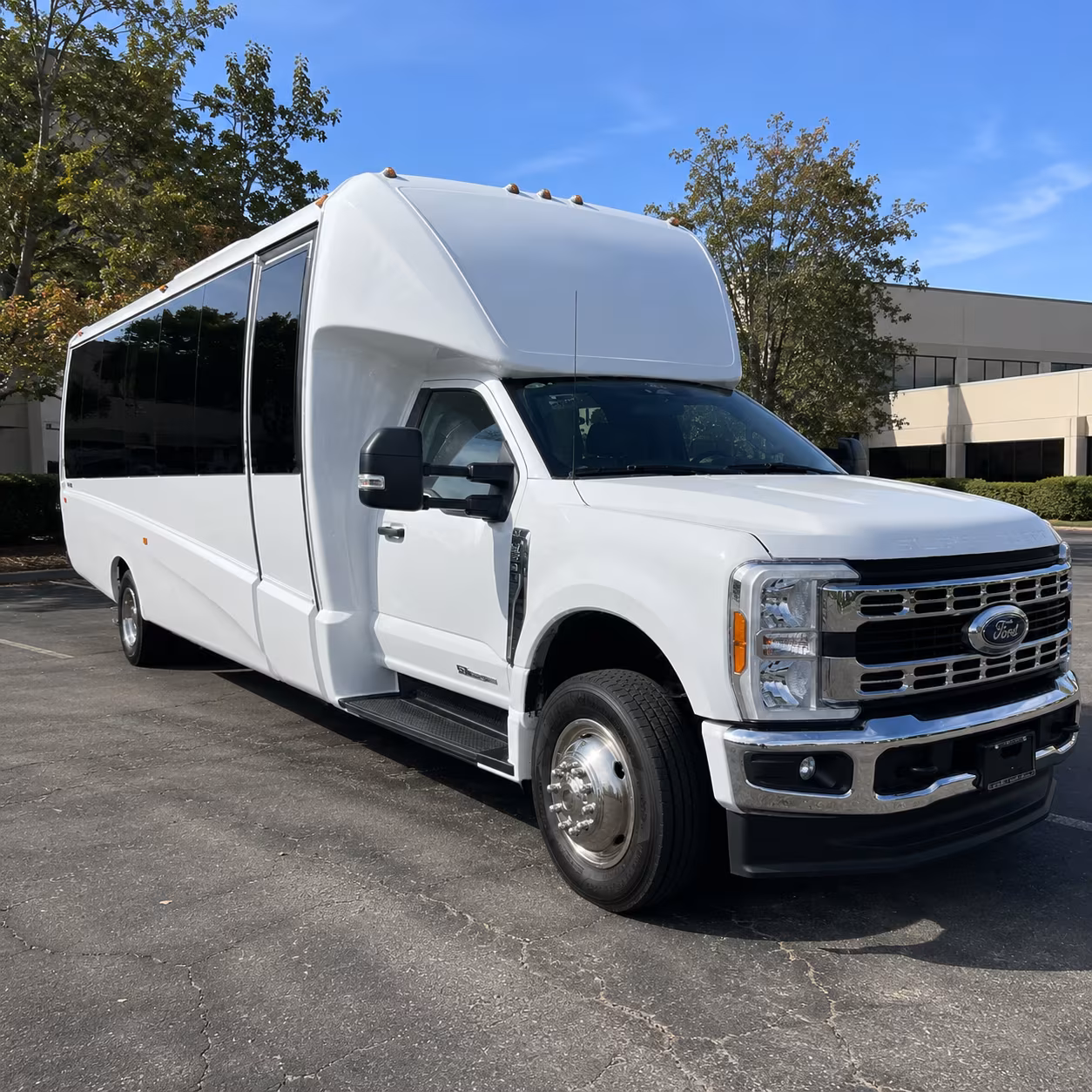 Tampa School Event Transportation party bus exterior