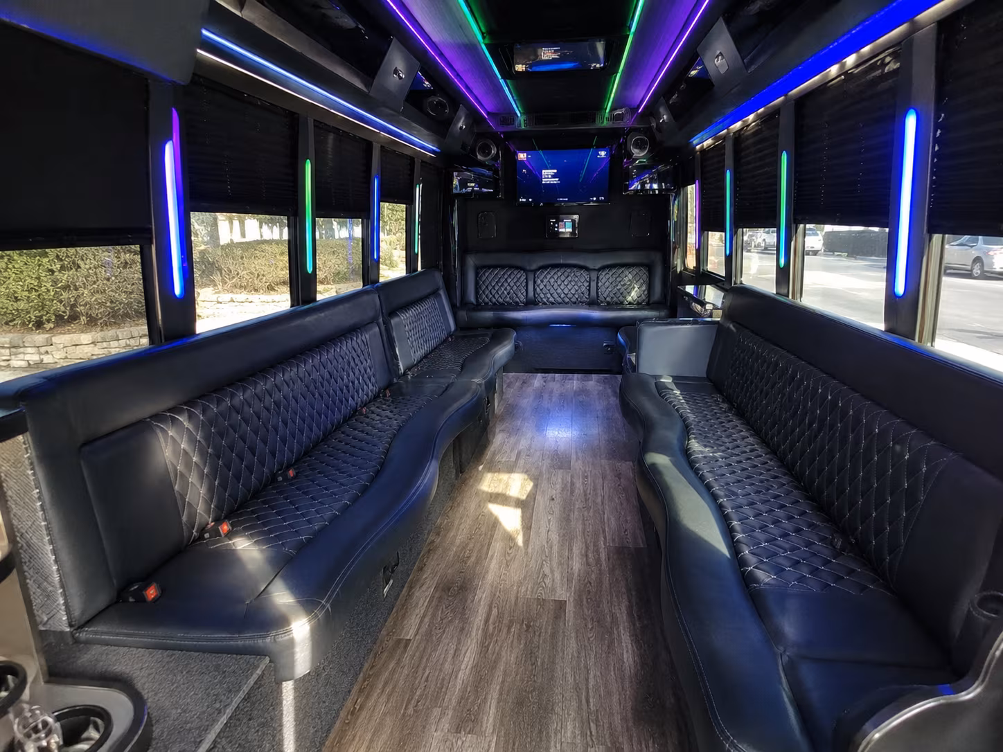Tampa Sporting Event Transportation onboard seating
