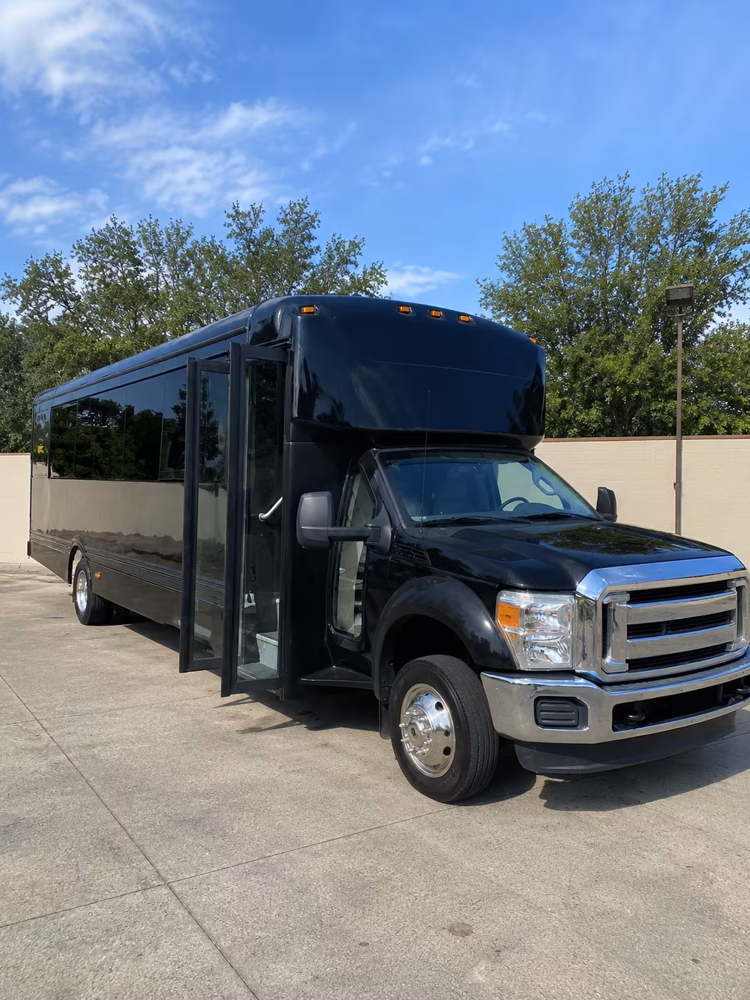 Tampa Wedding Transportation party bus exterior