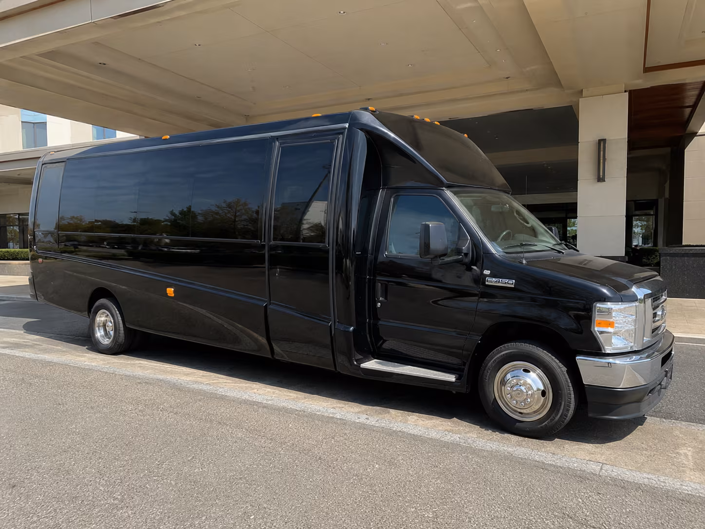 Tampa Wedding Transportation party bus exterior